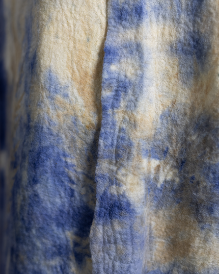 Handmade wetfelted merino wool vest