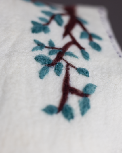 Handmade wetfelted merino wool vest