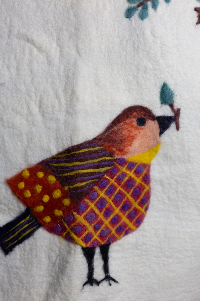 Handmade wetfelted merino wool vest