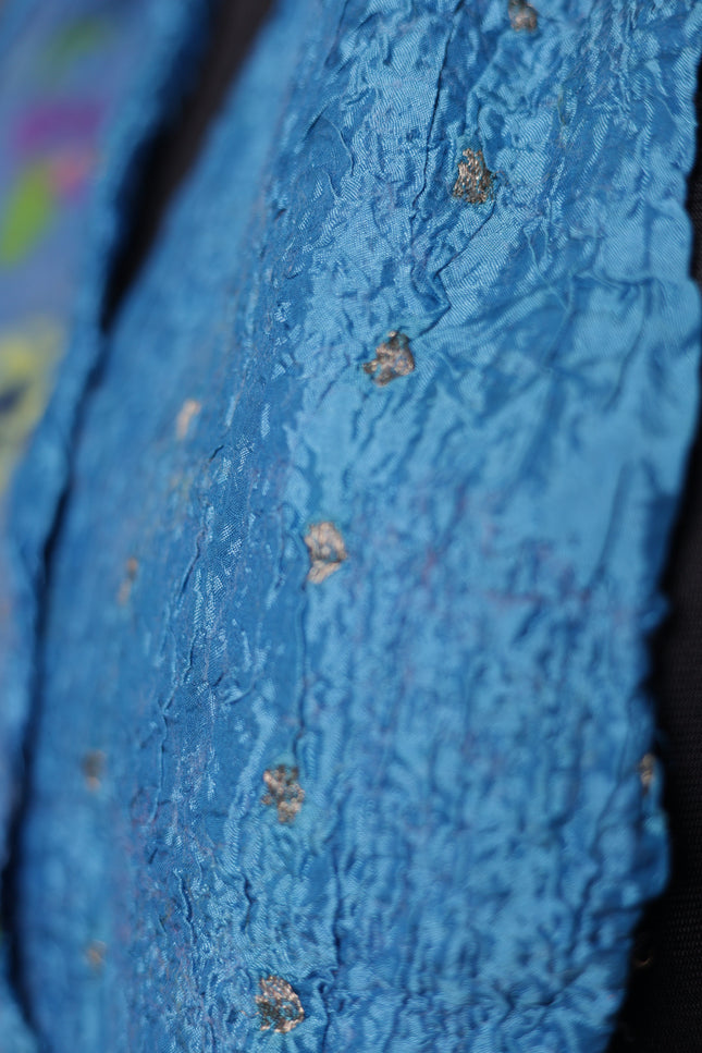 Handmade Merino Wool Wet Felted Naturally Dyed Scarf