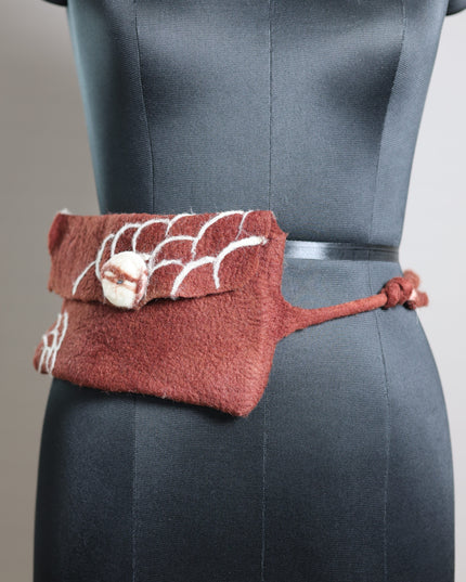 Handfelted Merino Wool Fanny Pack