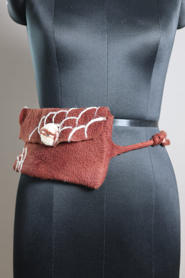 Handfelted Merino Wool Fanny Pack
