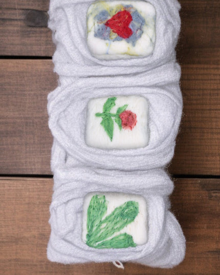 Handmade Merino Wool Felted Naturally Dyed Soap (Set of 3)