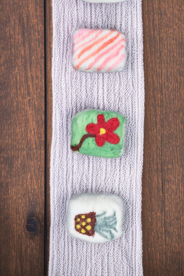 Handmade Merino Wool Felted Naturally Dyed Soap (Set of 3)