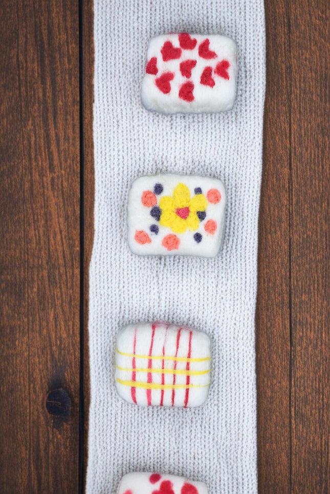 Handmade Merino Wool Felted Naturally Dyed Soap (Set of 3)