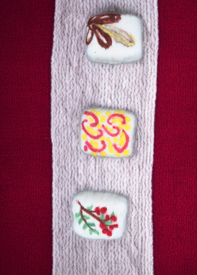 Handmade Merino Wool Felted Naturally Dyed Soap (Set of 3)