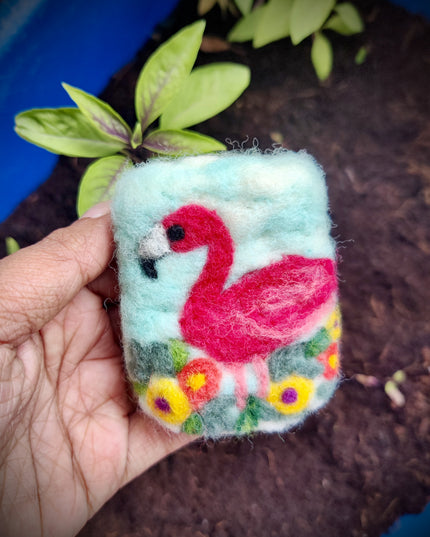 Handmade Merino wool felted naturally dyed soap