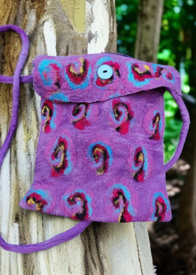 Handfelted Wool Sling Bag