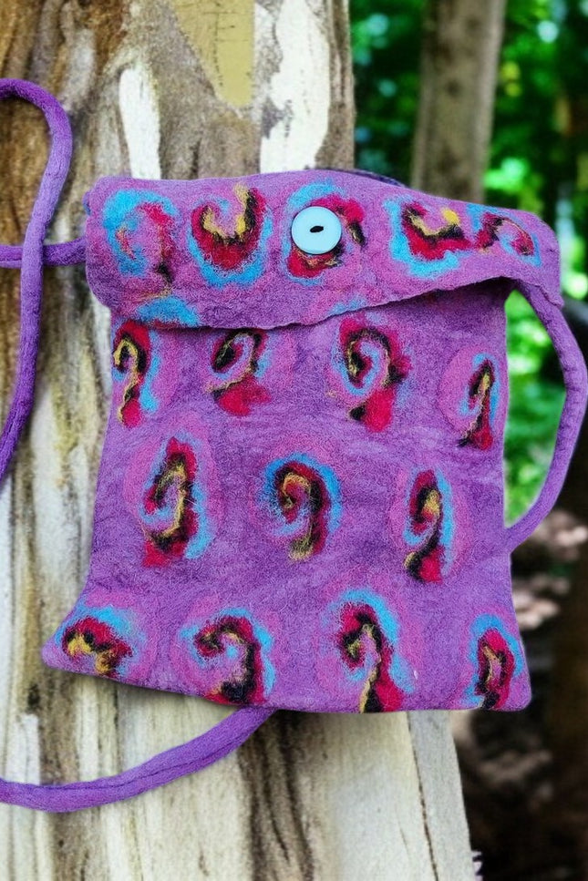 Handfelted Wool Sling Bag